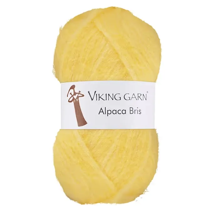 Alpaca Bris i fargen Lys gul 340