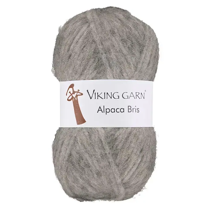 Alpaca Bris i fargen Lys grå 313