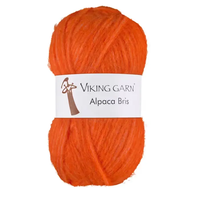 Alpaca Bris i fargen Sterk oransje 371