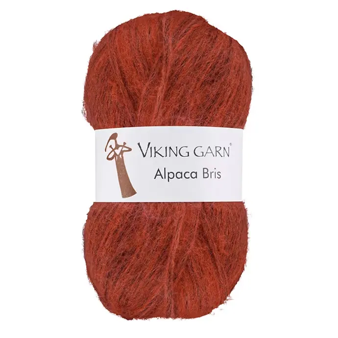 Alpaca Bris i fargen Brent oransje 353