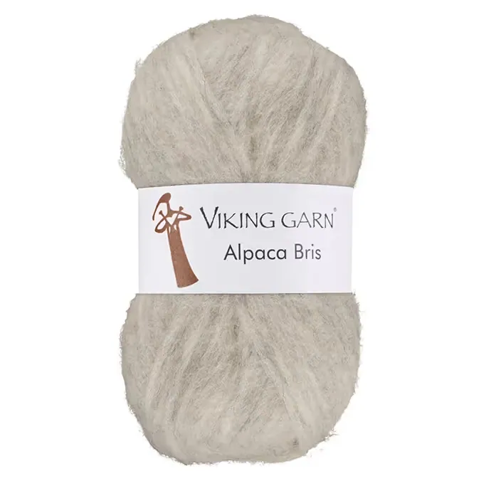 Alpaca Bris i fargen Perlegrå 312