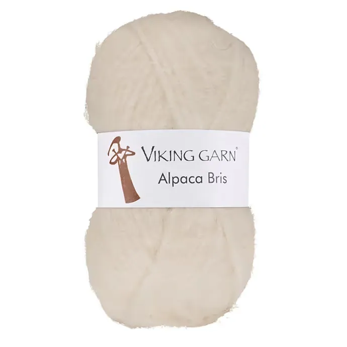 Alpaca Bris i fargen Naturhvit 302